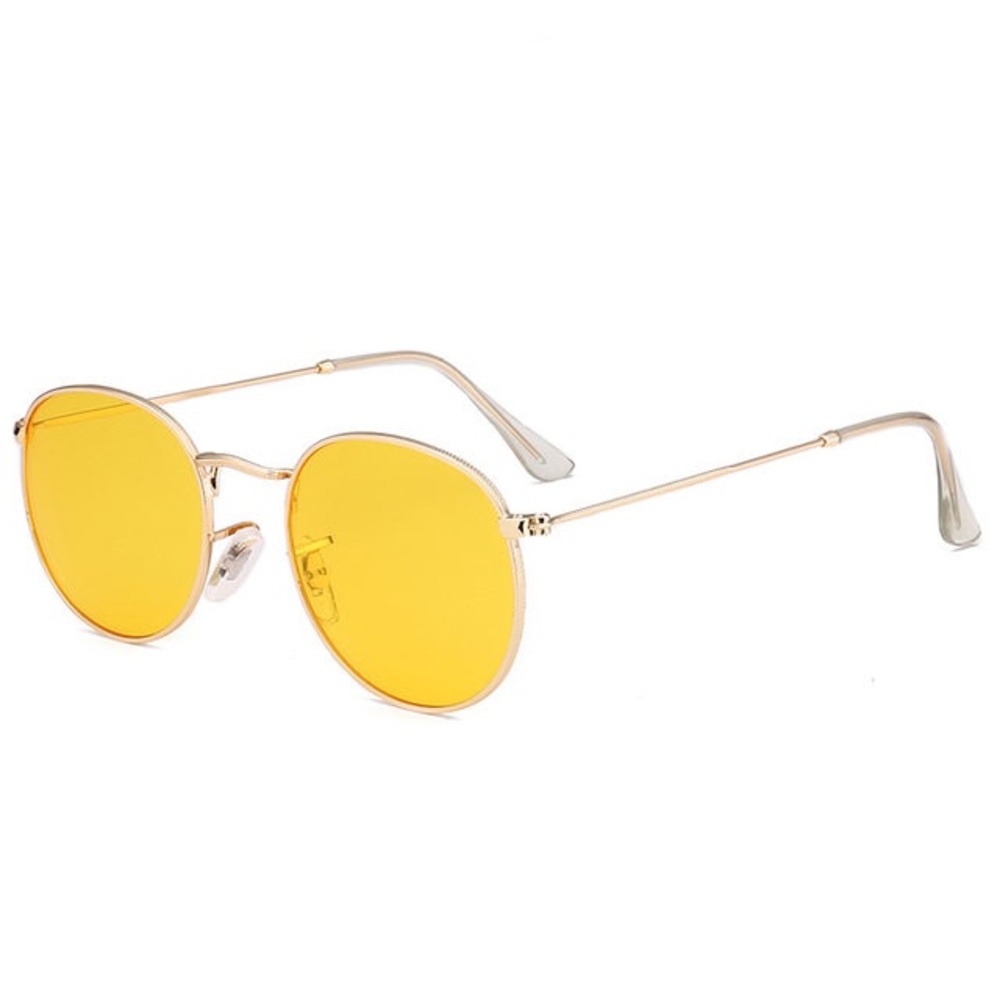 Yellow Round Sunglasses